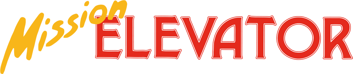 Mission Elevator logo for Commodore 64
